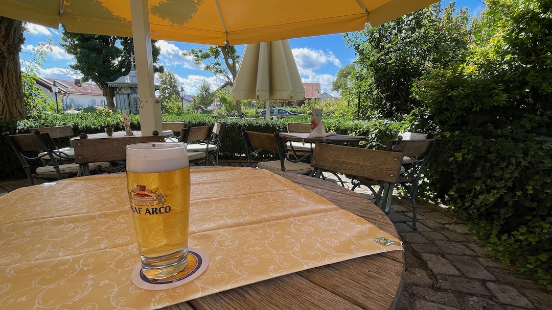 Bier nach langer Fahrt