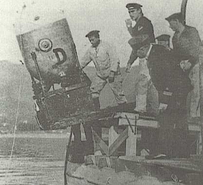 E-Mine standard German contact mine in WW I 150 kg 330 lbs