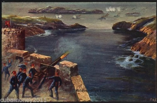 Postkarte Heldenmtige Verteidigung der Dardanellen