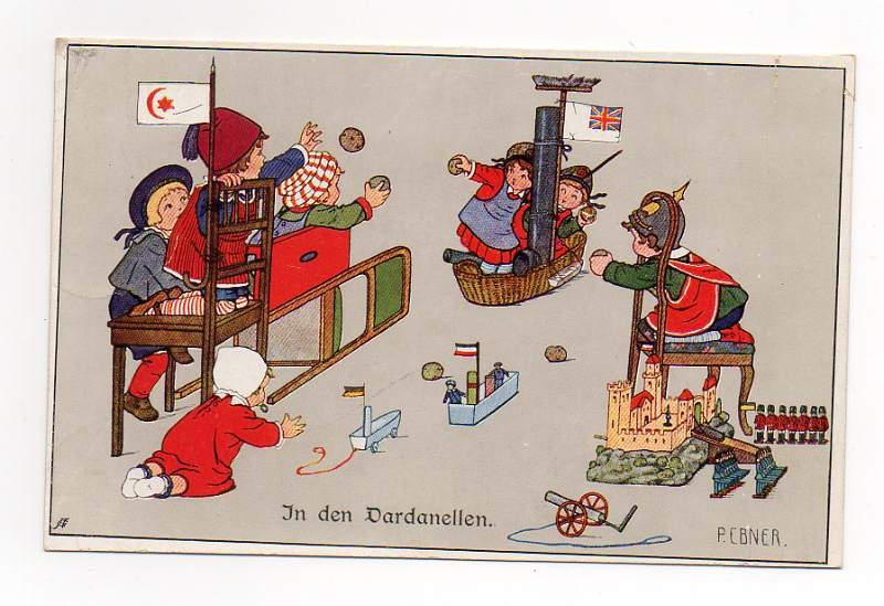Postkarte Gallipoli In den Dardanellen Pauli Ebner
