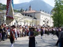 Festumzug zum Haflinger Galopprennen