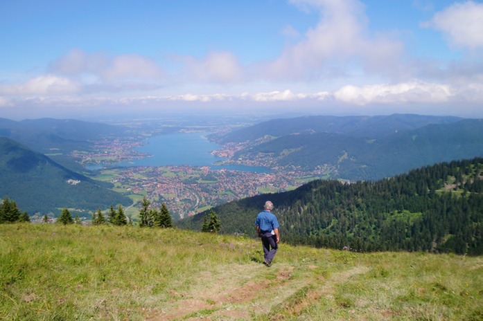 mal eben nach unten zum See