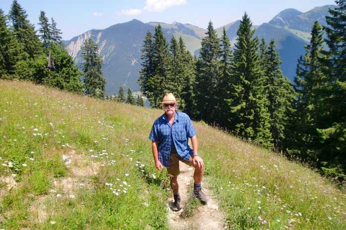 heier Aufstieg nach langer Tour