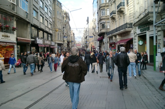 ich in Istiklal Cad.