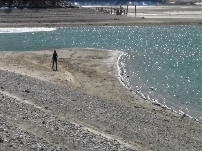 leerer Reschensee