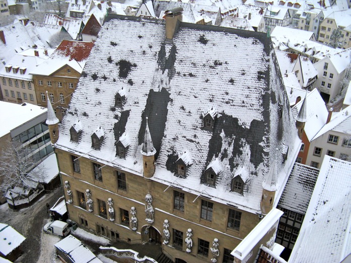 Winter am Rathaus