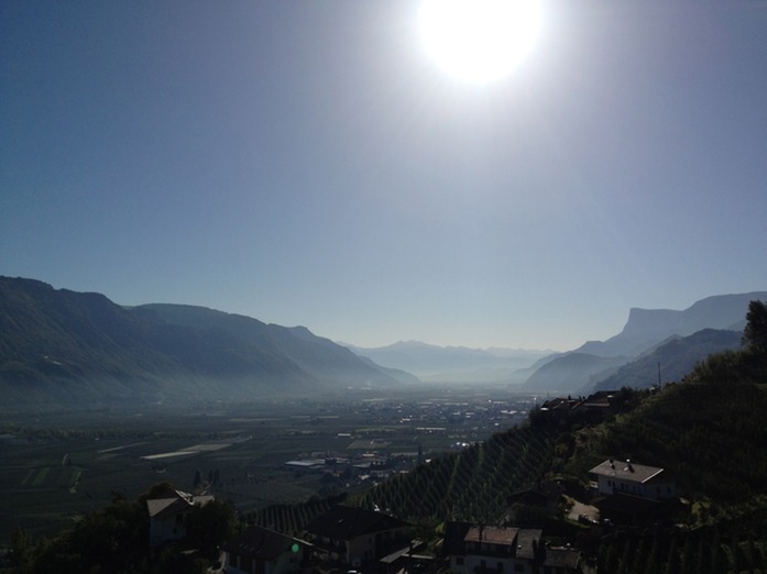 Etschtal im Morgendunst