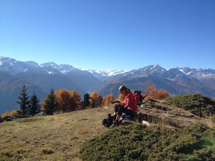 Pause vor dem Gipfel