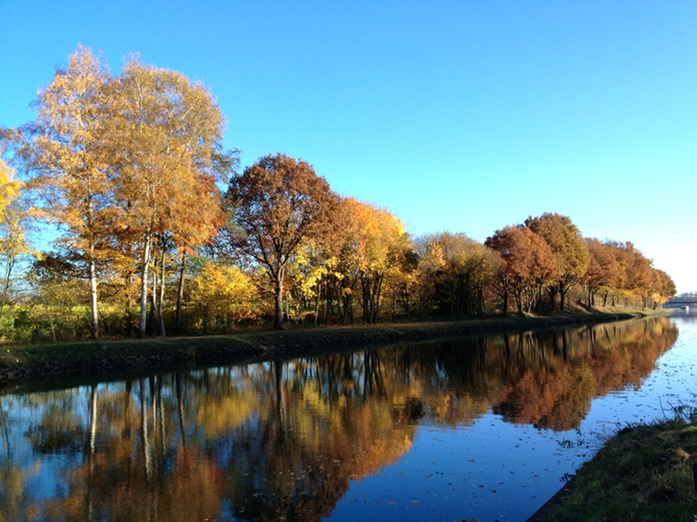 Stichkanal im Herbst