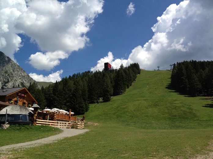 schwarze Piste im Sommer