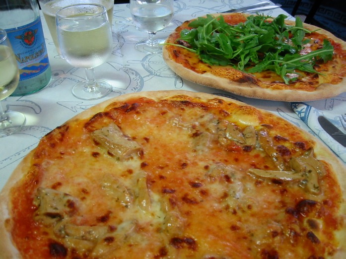 Pizza Porcini e Pizza Contadina