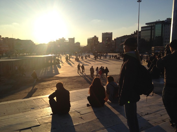 Taksim in der Abendsonne