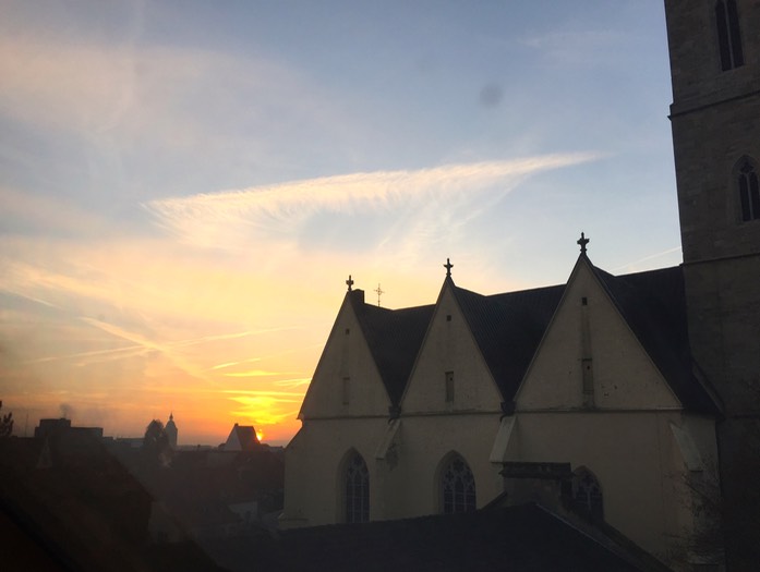 St. Katharinen mit Sonnenaufgang