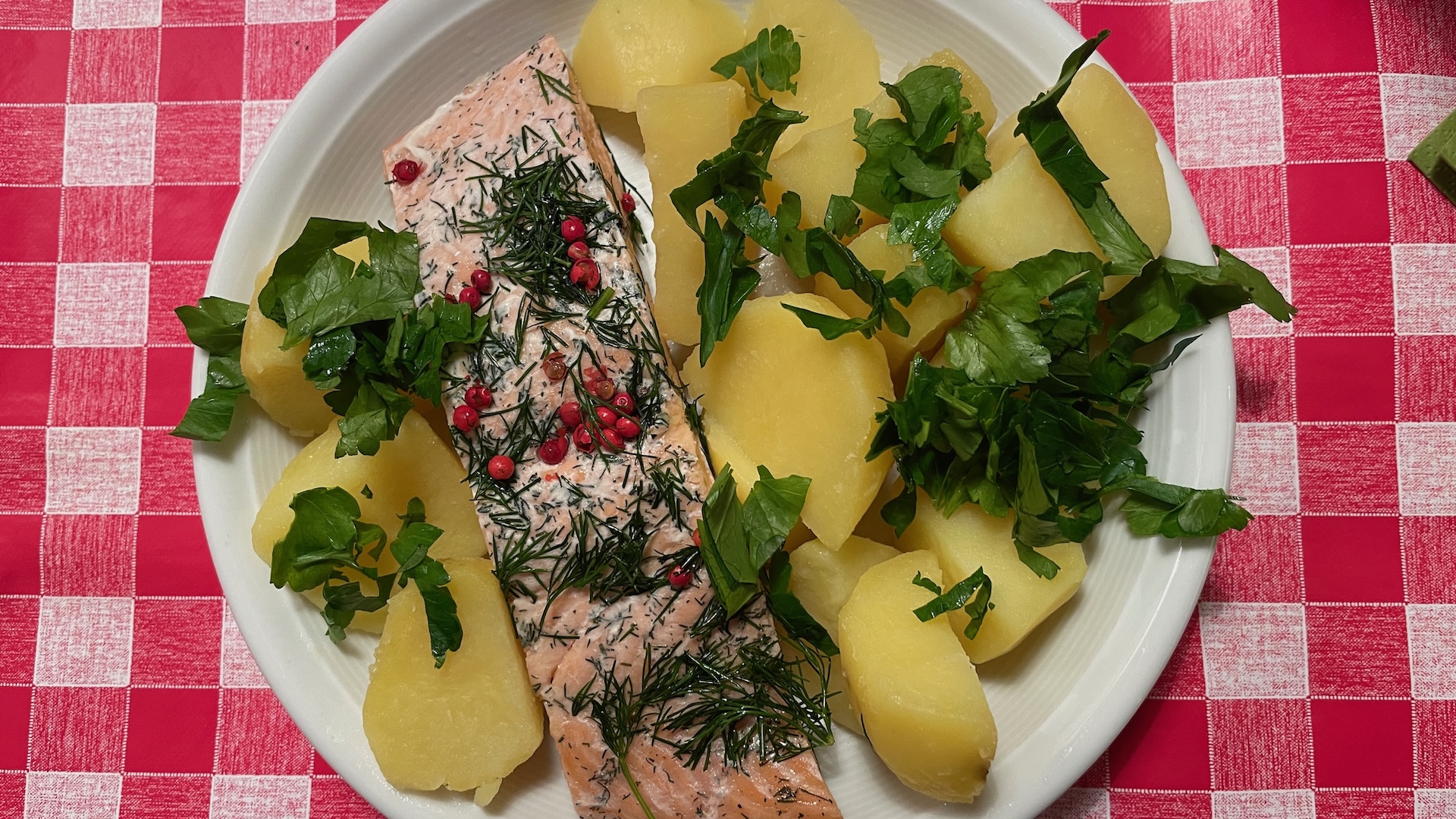 Lachs mit Kartoffeln