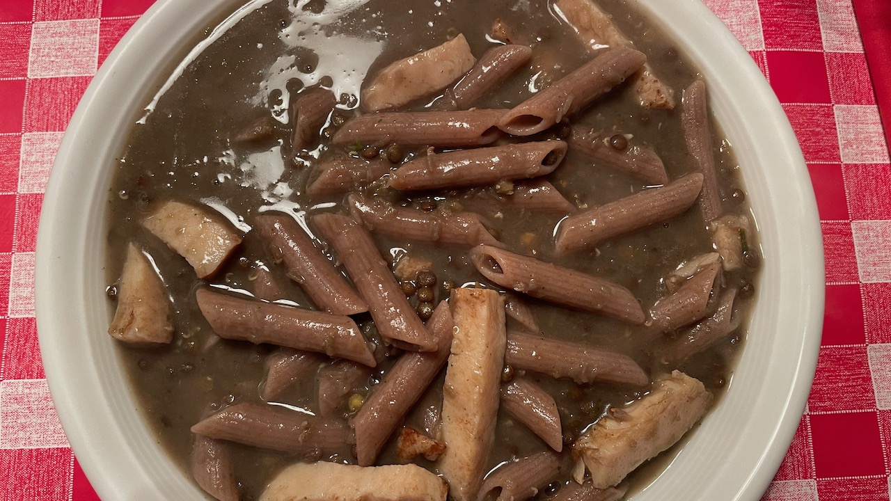 RigatoniLinsenHähnchen