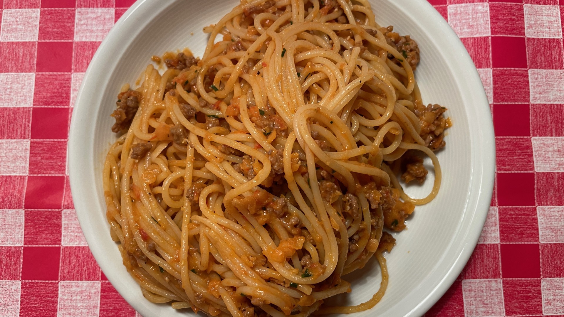 Spaghetti Gemüseragout